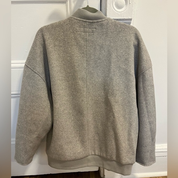 Zara Gray Bomber Jacket - Picture 2 of 5